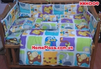 Chăn ga gối quây cũi trẻ em XKE MONKEY